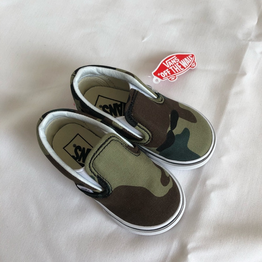 Vans - Camo slip on -Toddler